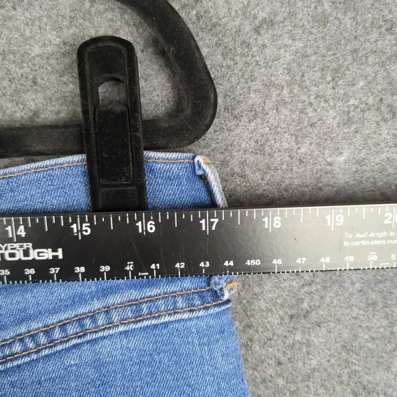 Banana Republic Regular Fit Denim Button Front Midi Skirt Size 32 14 - Picture 9 of 10